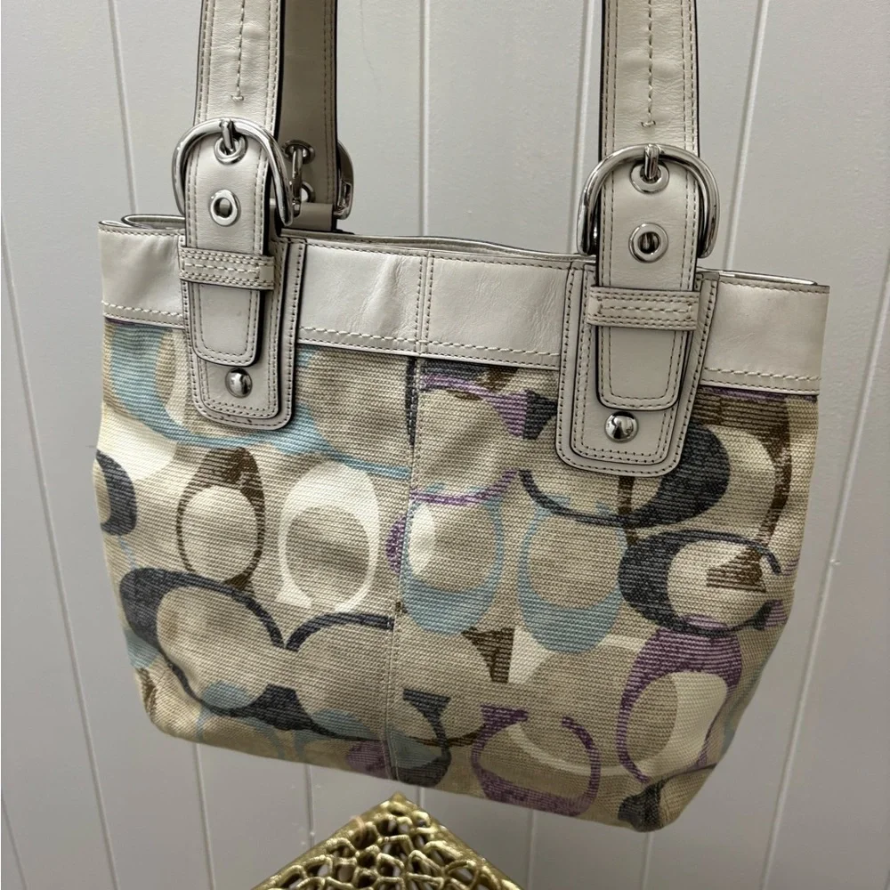 Coach Multicolor Shoulder Bag and Wallet Set